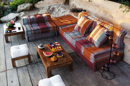 Banquette d'angle esprit seventies 3