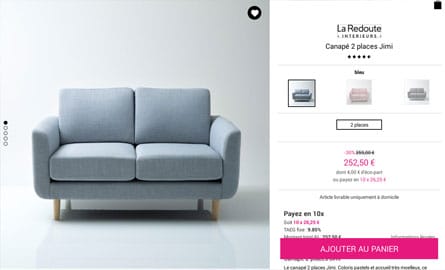 La Redoute lance son appli 2