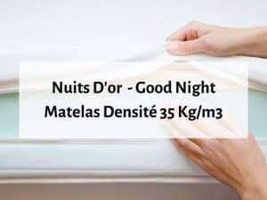 Nuits d'or Good Night matelas ferme orthopédique