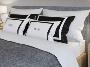 oreiller en tissu soyeux